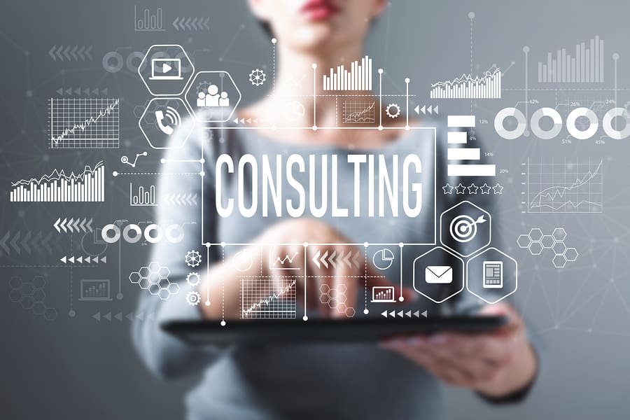 Technology consulting service illustration